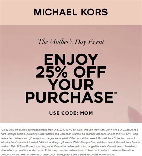 michaelkors discount|michael kors coupons in store.